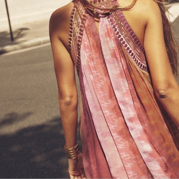 Zara Tie Dye Sequin Embellished Maxi Dress - Picture 4 of 16